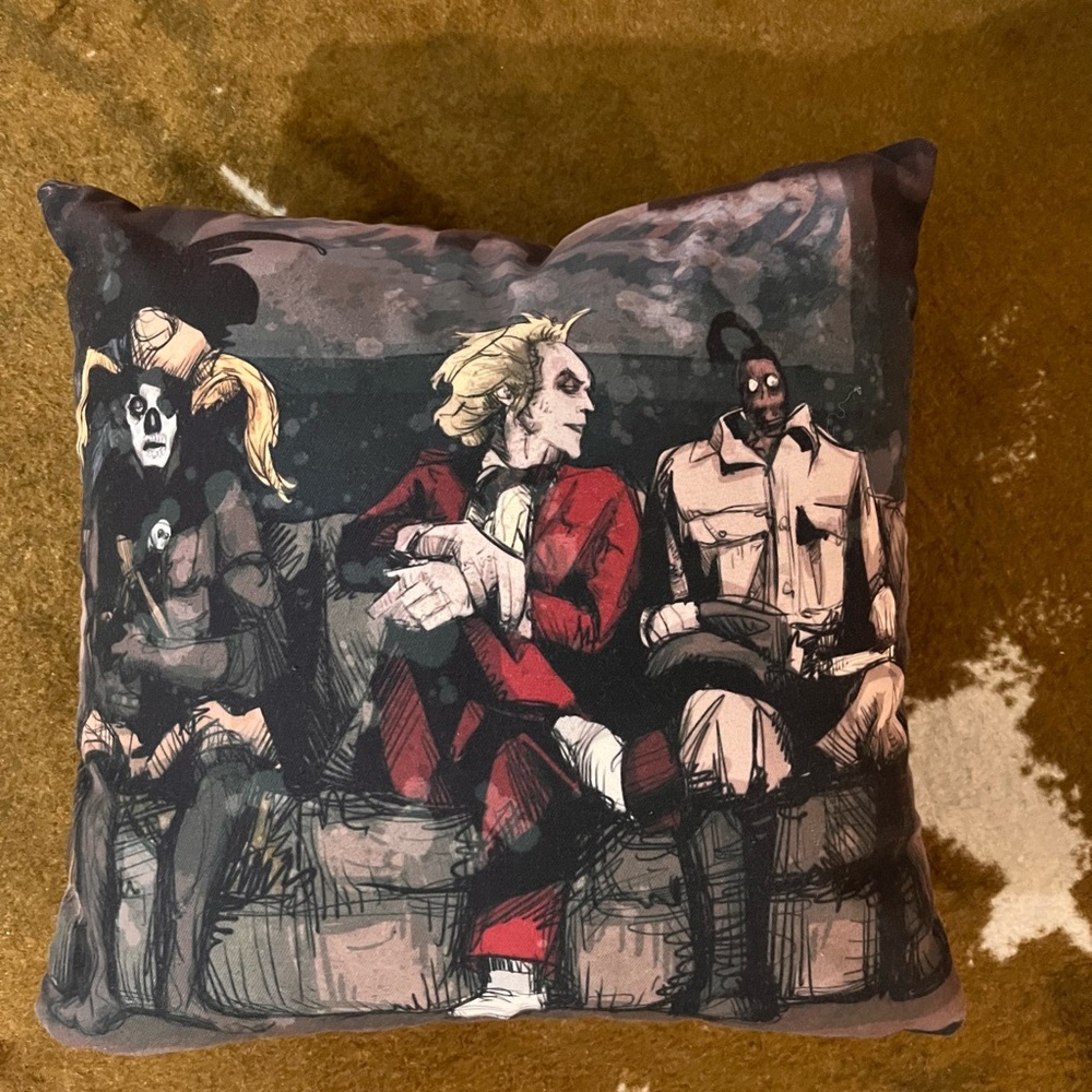 Edgy and funky decorative pillow